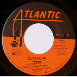 Genesis No Reply At All USED VINYL 7INCH 45 RPM SINGLE