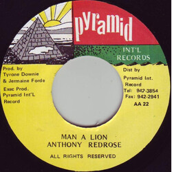 Anthony Red Rose Man A Lion USED VINYL 7INCH 45 RPM