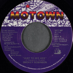 Smokey Robinson Just To See Her USED VINYL 7INCH SINGLE 45 RPM