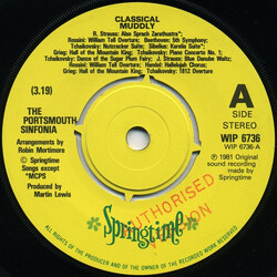 Portsmouth Sinfonia Classical Muddly USED VINYL 7INCH 45 RPM SINGLE PARTIALLY MIXED