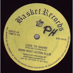 John Holt / Alton Ellis Love To Share USED VINYL 12INCH 45 RPM