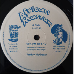 Freddie McGregor Yes I'm Ready / Follow This Ya Sound USED VINYL 12INCH