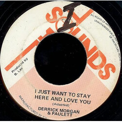 Derrick & Paulette / The Aggrovators I Just Want To Stay Here And Love You Vinyl 7" USED