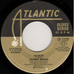 Herbie Mann Hijack / Waterbed USED VINYL 7INCH SINGLE 45 RPM