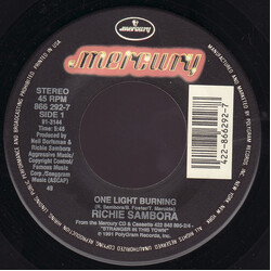Richie Sambora One Light Burning / River Of Love USED VINYL 7INCH 45 RPM