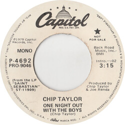 Chip Taylor One Night Out With The Boys USED VINYL 7INCH 45 RPM SINGLE PROMO STEREO MONO