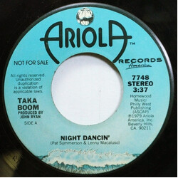 Taka Boom Night Dancin' USED VINYL 7INCH 45 RPM PROMO STEREO MONO