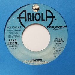 Taka Boom Red Hot USED VINYL 7INCH 45 RPM PROMO STEREO MONO