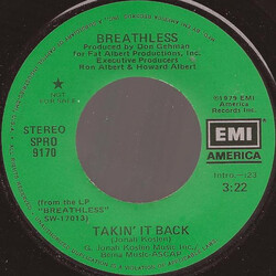 Breathless (3) Takin' It Back USED VINYL 7INCH 45 RPM PROMO