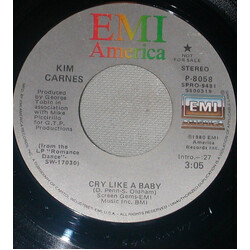 Kim Carnes Cry Like A Baby USED VINYL 7INCH 45 RPM PROMO