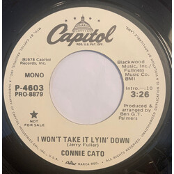 Connie Cato I Won't Take It Lyin' Down USED VINYL 7INCH 45 RPM SINGLE PROMO STEREO MONO