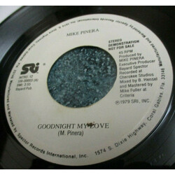 Mike Pinera Goodnight My Love USED VINYL 7INCH 45 RPM SINGLE PROMO STEREO