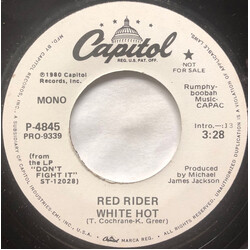 Red Rider White Hot USED VINYL 7INCH 45 RPM PROMO STEREO MONO