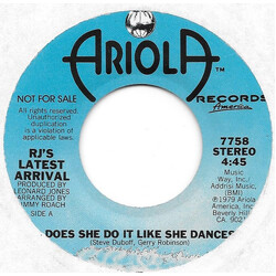 R.J.'s Latest Arrival Does She Do It Like She Dances USED VINYL 7INCH 45 RPM PROMO
