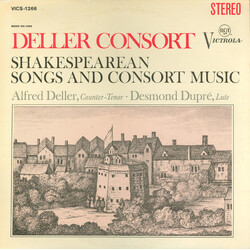 Alfred Deller / Deller Consort / Desmond Dupré Shakespearean Songs And Consort Music Vinyl LP USED