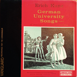 Erich Kunz Erich Kunz Sings German University Songs Of Wooing, Wit And Wanderlust, Vol. 2 Vinyl LP USED