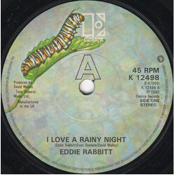 Eddie Rabbitt I Love A Rainy Night USED VINYL 7INCH 45 RPM SINGLE STEREO