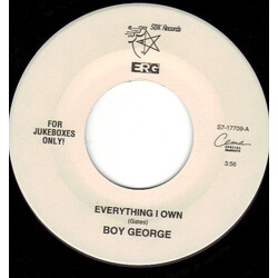 Boy George / Boy George / Culture Club Everything I Own / Miss Me Blind USED VINYL 7INCH 45 RPM SINGLE JUKEBOX