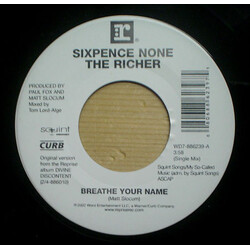 Sixpence None The Richer Breathe Your Name / Waiting On The Sun USED VINYL 7INCH SINGLE STEREO