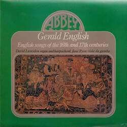 Gerald English / David Lumsden / Jane Ryan English Songs Of The 16th And 17th Centuries Vinyl LP USED