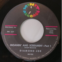 Diamond Joe (2) Moanin' And Screamin' - Part I / Moanin' And Screamin' - Part II USED VINYL 7INCH SINGLE