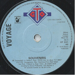 Voyage Souvenirs USED VINYL 7INCH 45 RPM