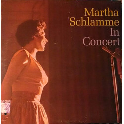 Martha Schlamme In Concert Vinyl LP USED