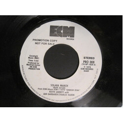 Keith Jarrett / Jan Garbarek / Charlie Haden Solara March / 'Long As You Know You're Living Yours USED VINYL 7INCH 45 RPM PROMO