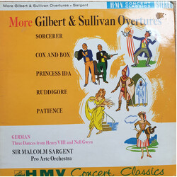 Sir Malcolm Sargent More Gilbert & Sullivan Overtures Vinyl LP USED