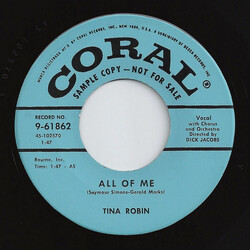 Tina Robin All Of Me USED VINYL 7INCH 45 RPM PROMO
