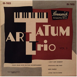 Art Tatum Trio Art Tatum Trio Vol. 2 USED VINYL 7INCH 45 RPM EP