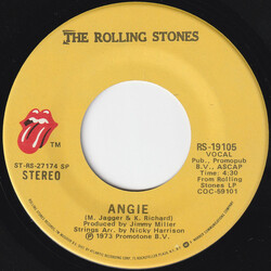 The Rolling Stones Angie USED VINYL 7INCH 45 RPM SINGLE REISSUE STEREO