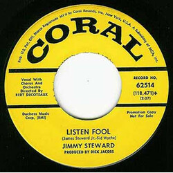 Jimmie Steward Jr. Listen Fool USED VINYL 7INCH 45 RPM PROMO