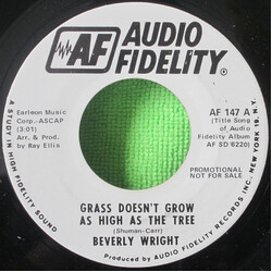 Beverly Wright (3) Grass Doesn't Grow As High As The Tree USED VINYL 7INCH 45 RPM SINGLE PROMO