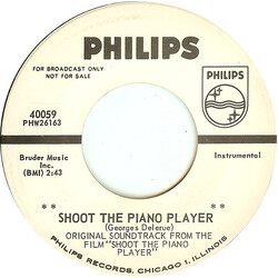 Georges DeLerue / Jean-Michel Defaye Et Son Orchestre Shoot The Piano Player / Theme From Jules And Jim USED VINYL 7INCH SINGLE PROMO
