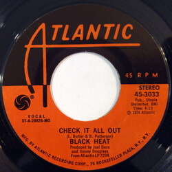 Black Heat Check It All Out / M & M's USED VINYL 7INCH 45 RPM STYRENE