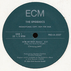 The Epidemics Give An Inch (Remix) Vinyl 12" USED