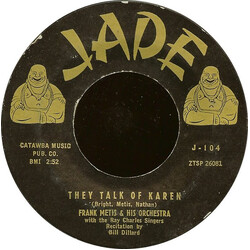 Frank Metis & His Orchestra They Talk Of Karen / The Nervous Tango USED VINYL 7INCH SINGLE 45 RPM