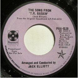 Jack Elliott The Song From 'T. R. Baskin' USED VINYL 7INCH 45 RPM PROMO STYRENE STEREO