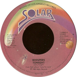 The Whispers Tonight / Small Talkin' VINYL 7" USED