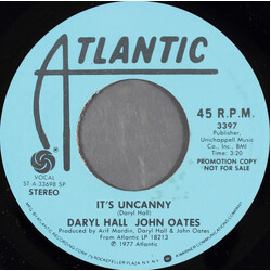 Daryl Hall & John Oates It's Uncanny USED VINYL 7INCH 45 RPM PROMO STEREO MONO