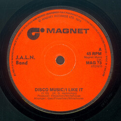 J.A.L.N. Band Disco Music/I Like It USED VINYL 7INCH 45 RPM SINGLE STEREO
