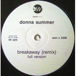 Donna Summer Breakaway (Remix) USED VINYL 12INCH SINGLE SIDED SINGLE PROMO