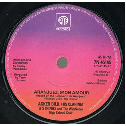 Acker Bilk His Clarinet And Strings Aranjuez, Mon Amour Vinyl 7" USED
