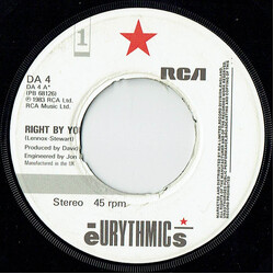 Eurythmics Right By Your Side USED VINYL 7INCH 45 RPM SINGLE