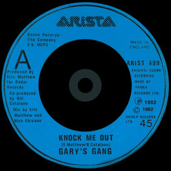 Gary's Gang Knock Me Out USED VINYL 7INCH 45 RPM SINGLE