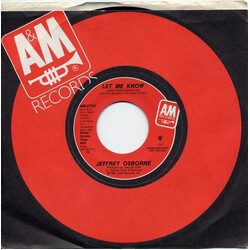 Jeffrey Osborne Let Me Know USED VINYL 7INCH SINGLE 45 RPM PROMO
