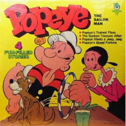 Popeye The Sailor Man 4 Fun-Filled Stories Vinyl LP USED