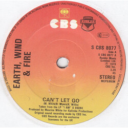 Earth, Wind & Fire Can't Let Go USED VINYL 7INCH 45 RPM SINGLE