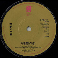Billy Paul Let's Make A Baby USED VINYL 7INCH SINGLE 45 RPM